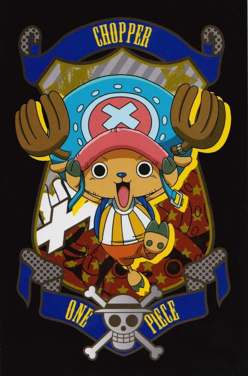 Tony Tony Chopper chibi mang phong cách nhỏ nhắn và dễ thương.