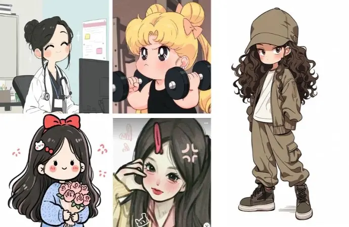 Bộ ảnh avatar anime nữ cute hút triệu lượt yêu thích