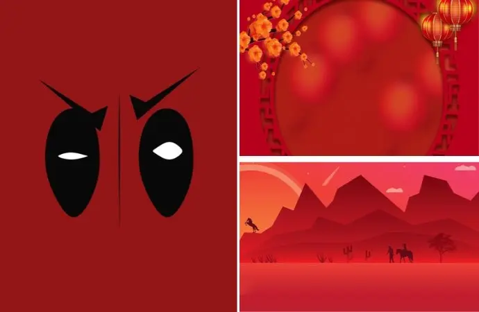 Bộ sưu tập hình nền màu đỏ độc đáo làm mới màn hình