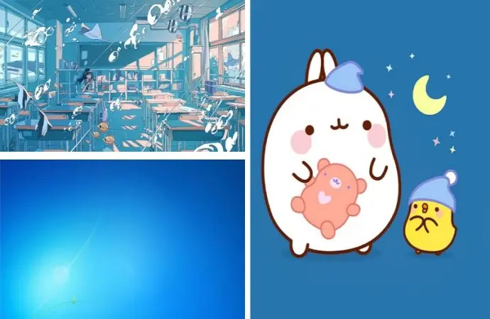 Bộ sưu tập hình nền màu xanh dương đậm chất nghệ thuật