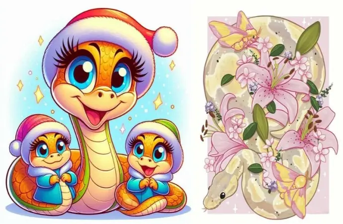 Ngất ngây với bộ sưu tập ảnh rắn chibi đốn tim giới trẻ