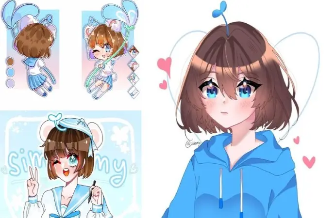 Ảnh Simmy chibi khiến cộng đồng mạng phát sốt vì dễ thương