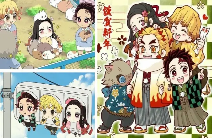 Khám phá thanh gươm diệt quỷ chibi qua hình ảnh ấn tượng