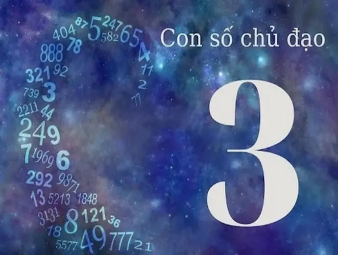 Con số chủ đạo 3 thể hiện điều gì trong thần số học?