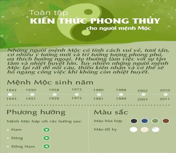 Mệnh Mộc hợp mệnh gì? Nên tránh mệnh nào xung khắc?