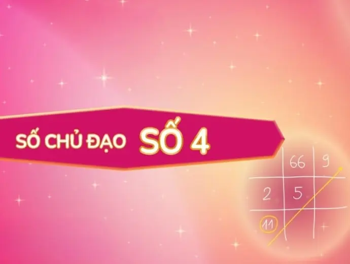 Số chủ đạo số 4 trong thần số học có ý nghĩa gì?