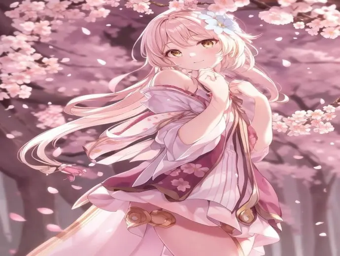 Ảnh avatar hoa anh đào hồng nhẹ nhàng lãng mạn