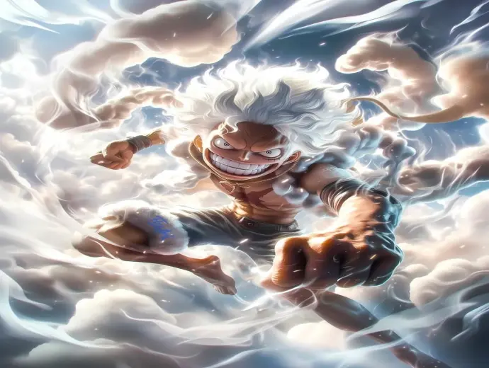 Ảnh avatar Luffy Gear 5 cực chất chuẩn One Piece