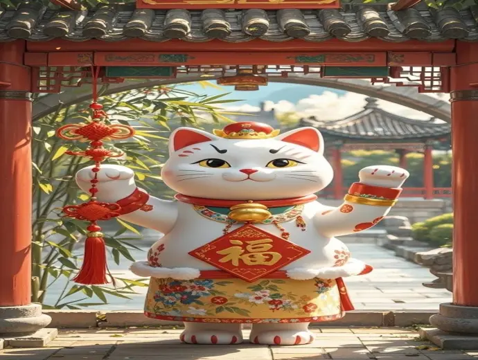 Ảnh avatar mèo thần tài độc đáo mang lại nhiều may mắn