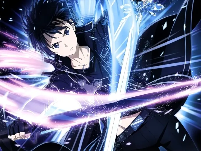 Bộ sưu tầm avatar Kirito hắc kiếm sĩ song kiếm siêu ngầu
