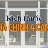 Kích thước cửa chính 4 cánh theo phong thủy: Chuẩn để hút tài lộc