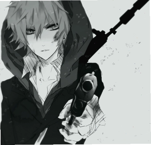 Ảnh Anime boy đen trắng lạnh lùng đẹp trai nhất với ánh nhìn sâu thẳm
