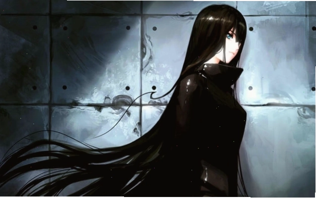 Ảnh anime buồn đen trắng với nét vẽ tinh tế