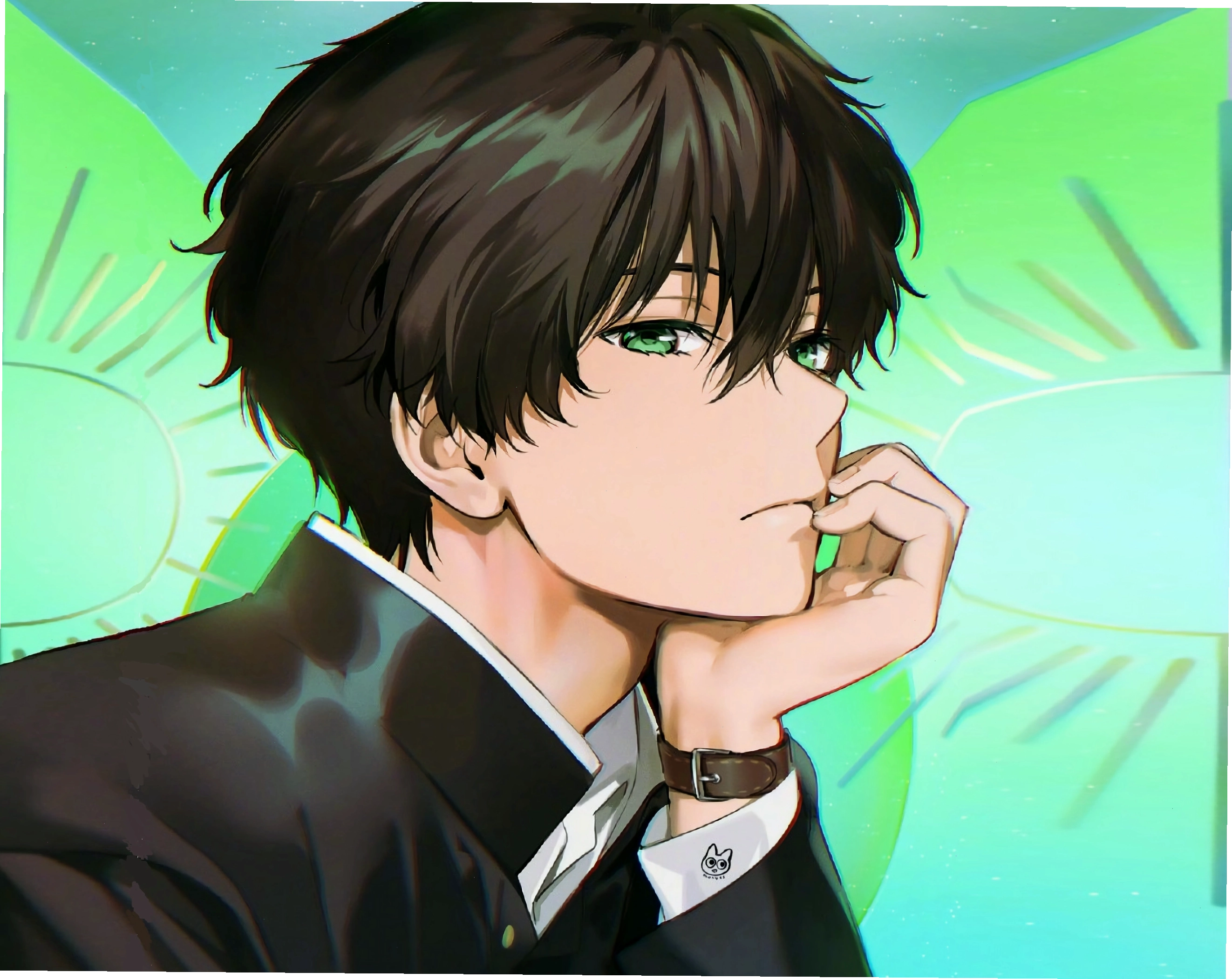 Ảnh anime nam cute với đôi mắt to tròn long lanh