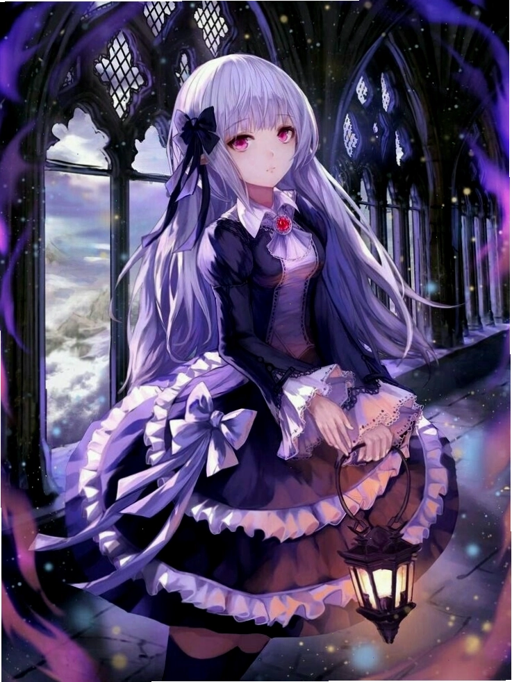 Ảnh anime nữ ngầu ăn mặc phong cách gothic