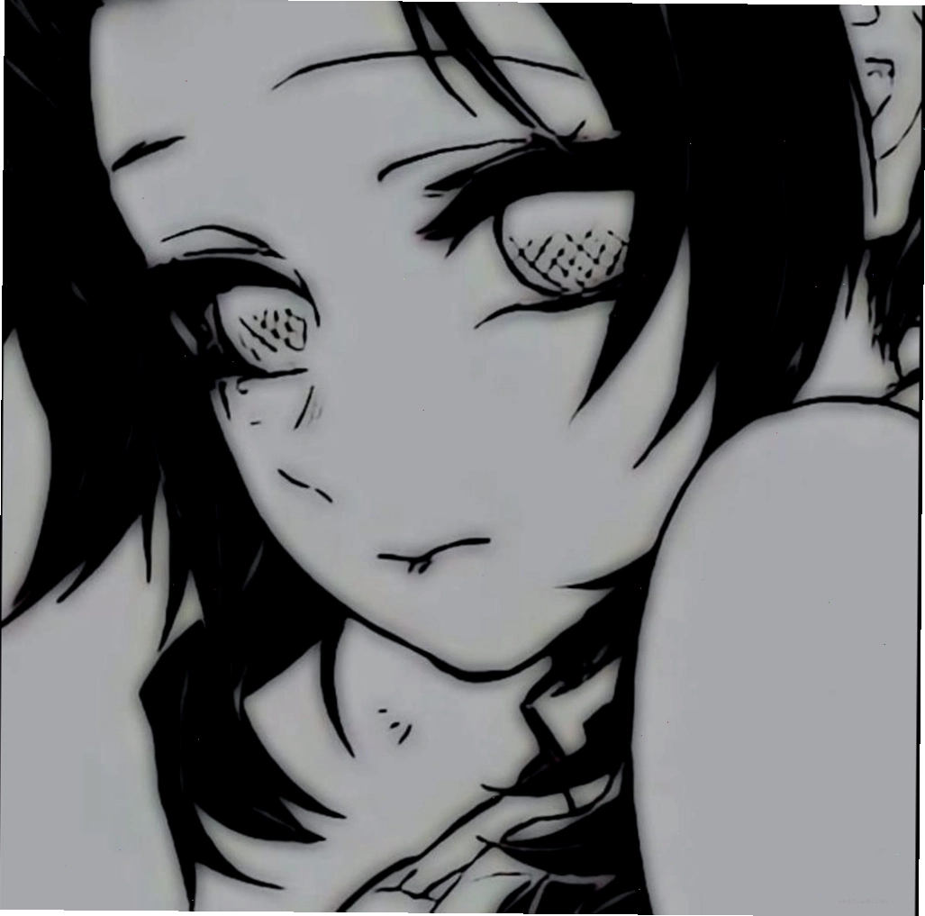 Ảnh avatar anime đen trắng mờ ảo đầy nghệ thuật