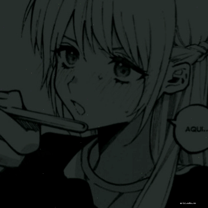 Ảnh avatar anime nữ đen trắng đẹp với chi tiết sắc nét