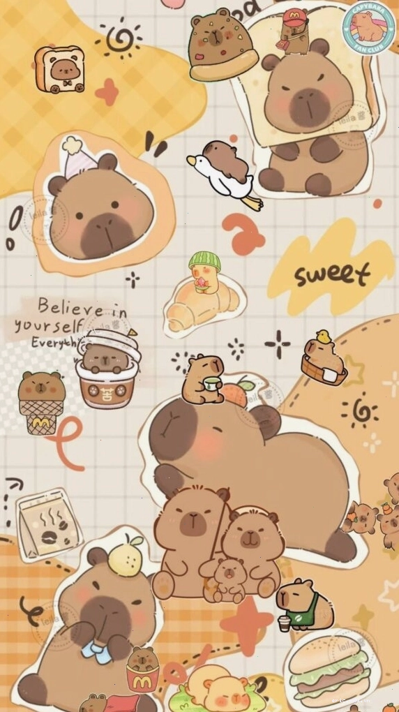 Ảnh avatar vô tri cặp đôi Capybara