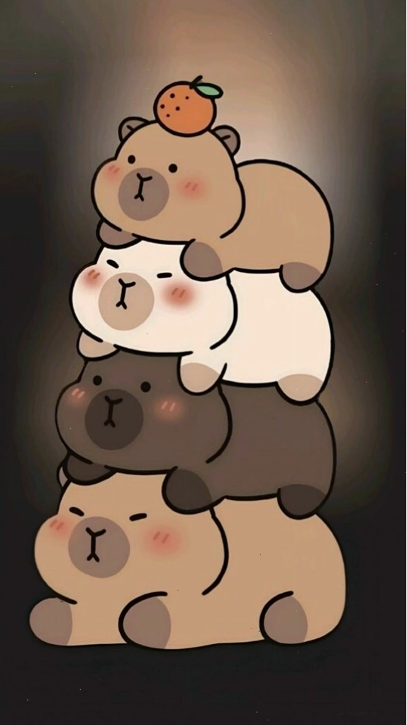 Ảnh avatar vô tri chú Capybara trong không gian ấm cúng