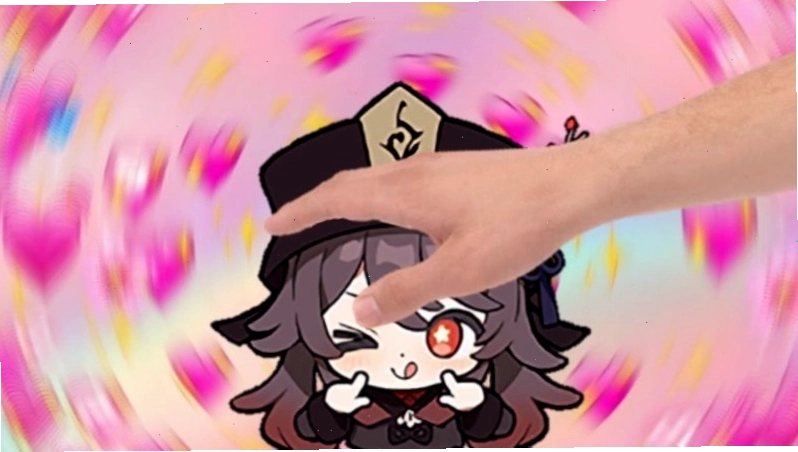 Ảnh động meme xoa đầu waifu