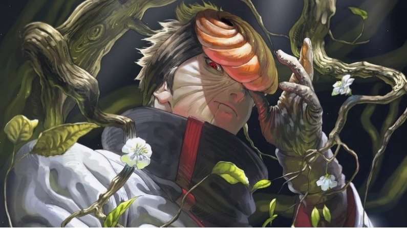 Ảnh Obito đeo mặt nạ, thể hiện sự ngầu và bí ẩn