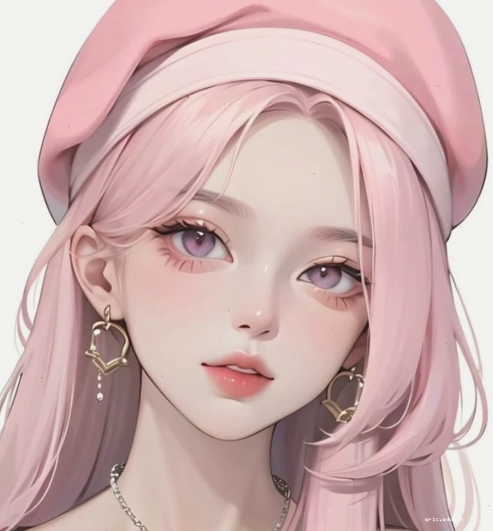 Anime nữ tóc hồng lạnh lùng với ánh mắt sắc sảo và khí chất bí ẩn