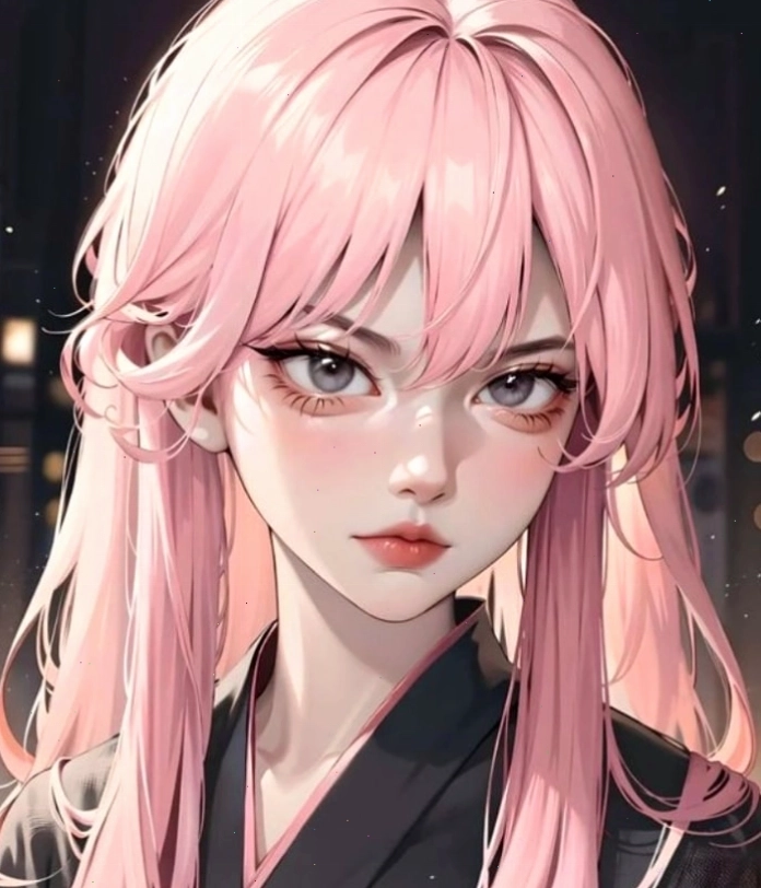 Anime nữ tóc hồng lạnh lùng với nét cá tính riêng biệt