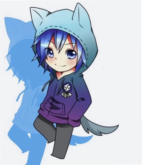Avatar anime nam cute chibi đáng yêu với đôi mắt to tròn