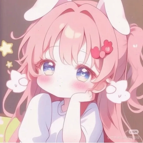 Avatar anime nữ cute với tông màu pastel nhẹ nhàng