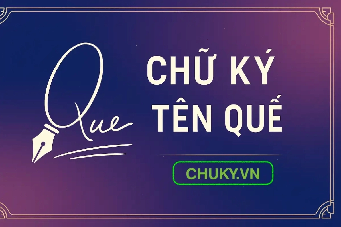 Avatar chữ M tên Quế theo phong cách cổ điển