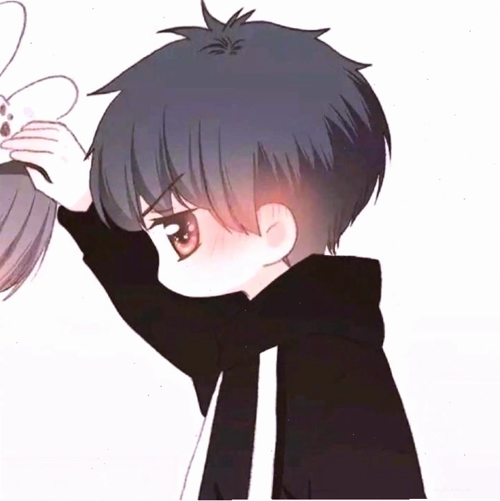 Avatar đôi anime lãng mạn với ánh mắt trao nhau