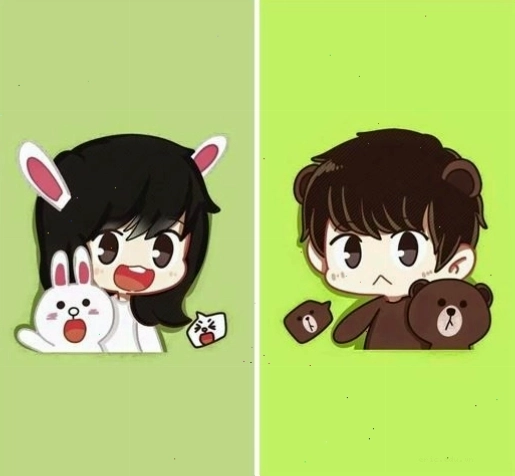 Avatar đôi hoạt hình cute năm 2026