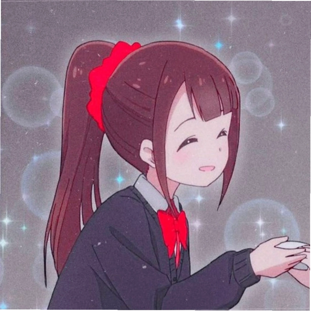 Avatar đôi nữ vẽ anime tai thỏ cute