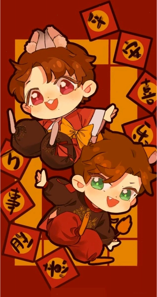Avatar tết anime dễ thương