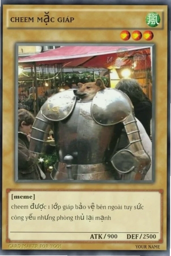 Bài meme Yugioh với nội dung dí dỏm