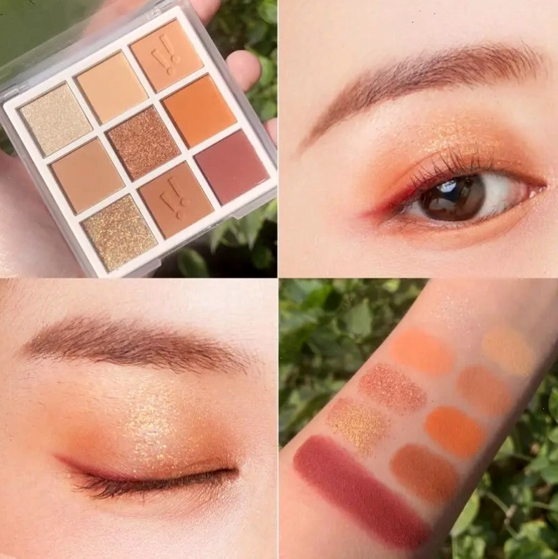 Bảng màu mắt với nhiều tông màu khác nhau