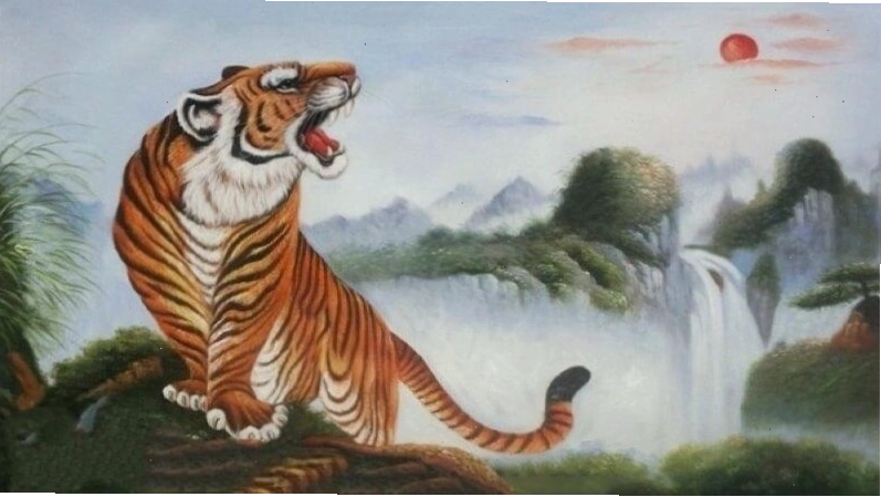 Biểu đồ các tuổi hợp và kỵ khi treo tranh hổ phong thủy