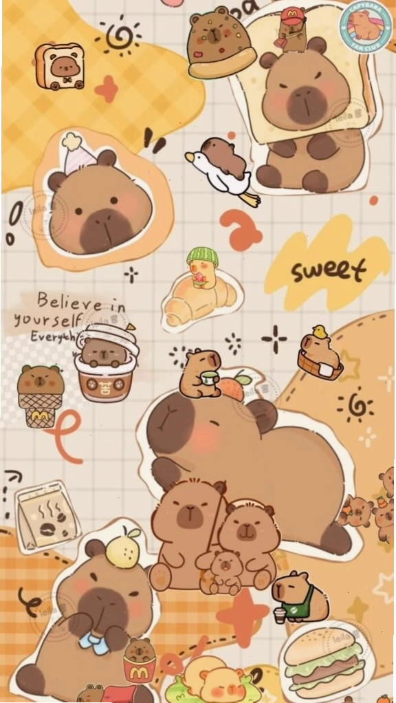 Bộ đôi Capybara thư giãn trong buổi sáng bình yên