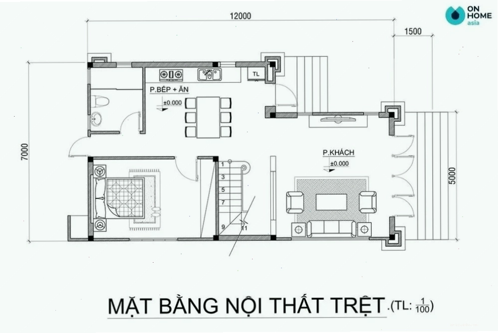 Bố trí cửa chính hợp phong thủy