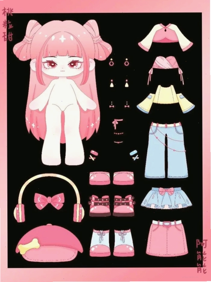 Búp bê giấy anime có khả năng thay đổi trang phục