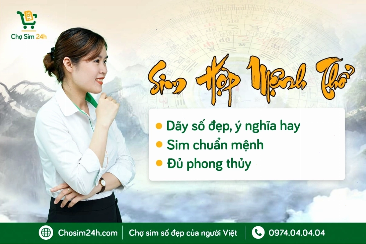 Các tiêu chí cần có của một chiếc sim phong thủy hợp mệnh thổ