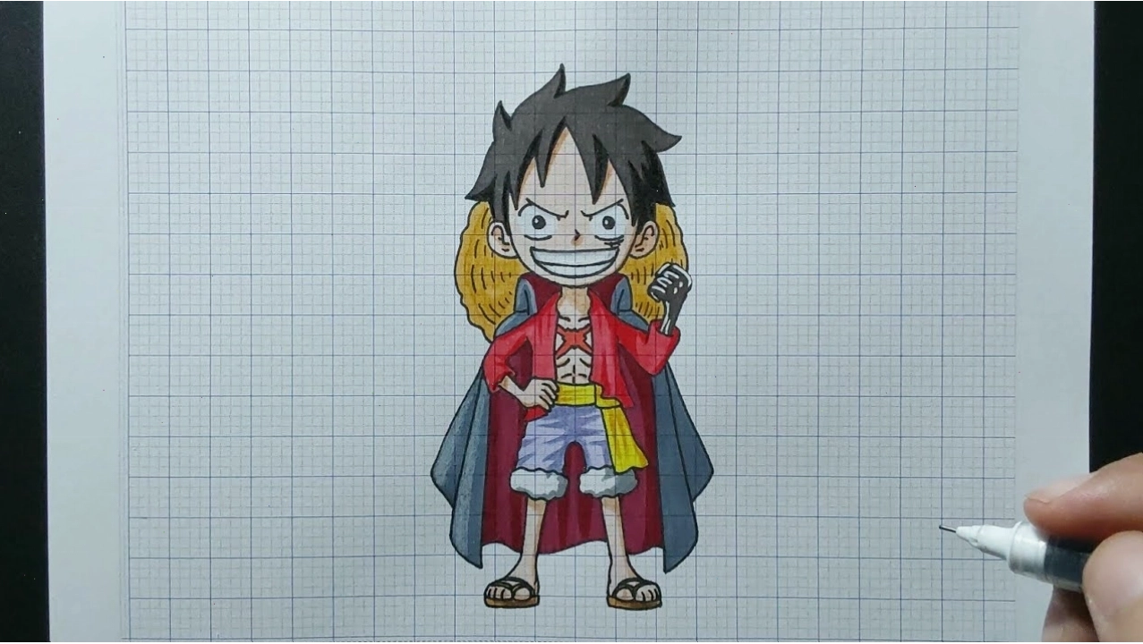 Cách vẽ Luffy chibi đơn giản và đẹp nhất cho người mới bắt đầu
