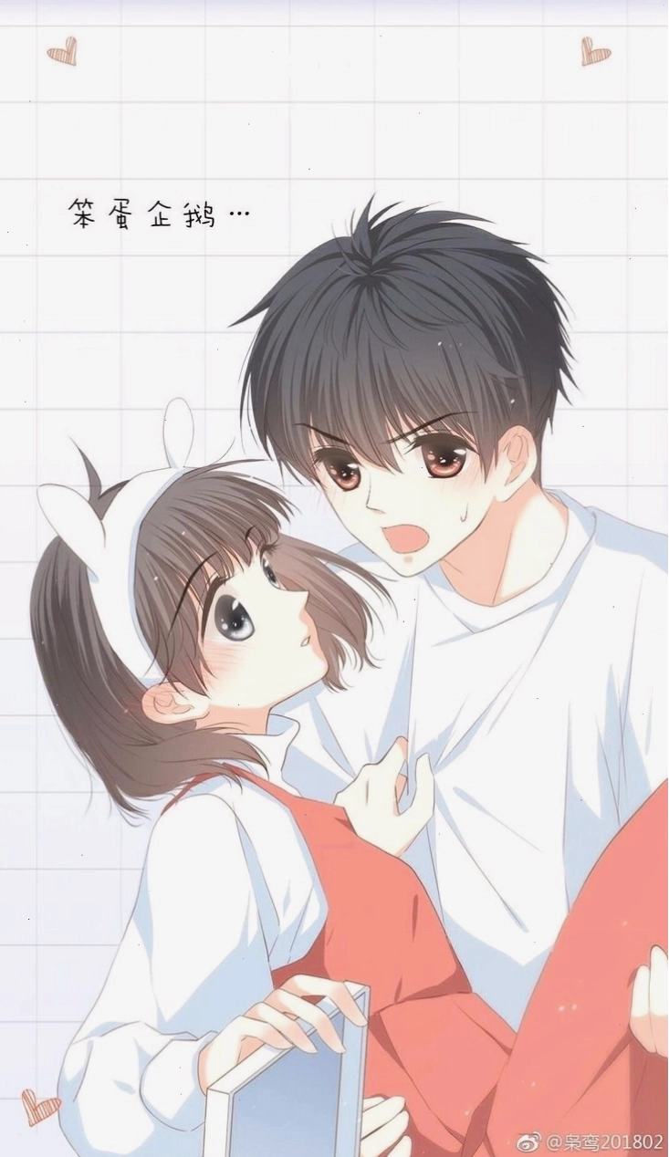 Cặp đôi anime lãng mạn trong trang phục truyền thống