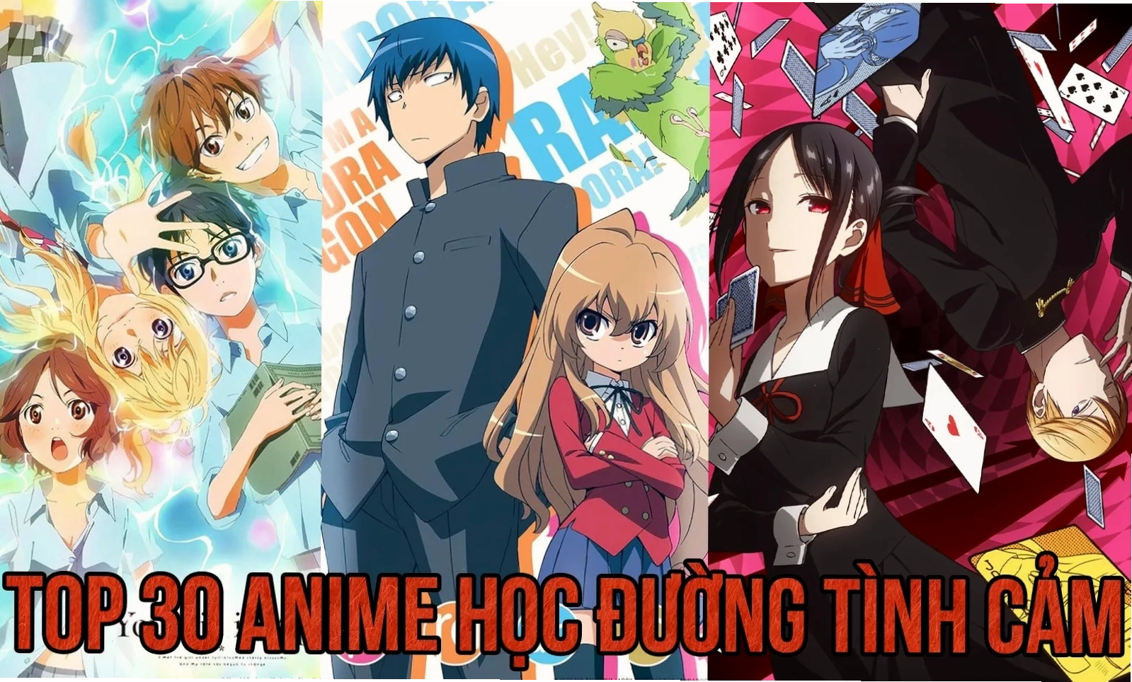 Cặp đôi trong bộ anime học đường tình cảm