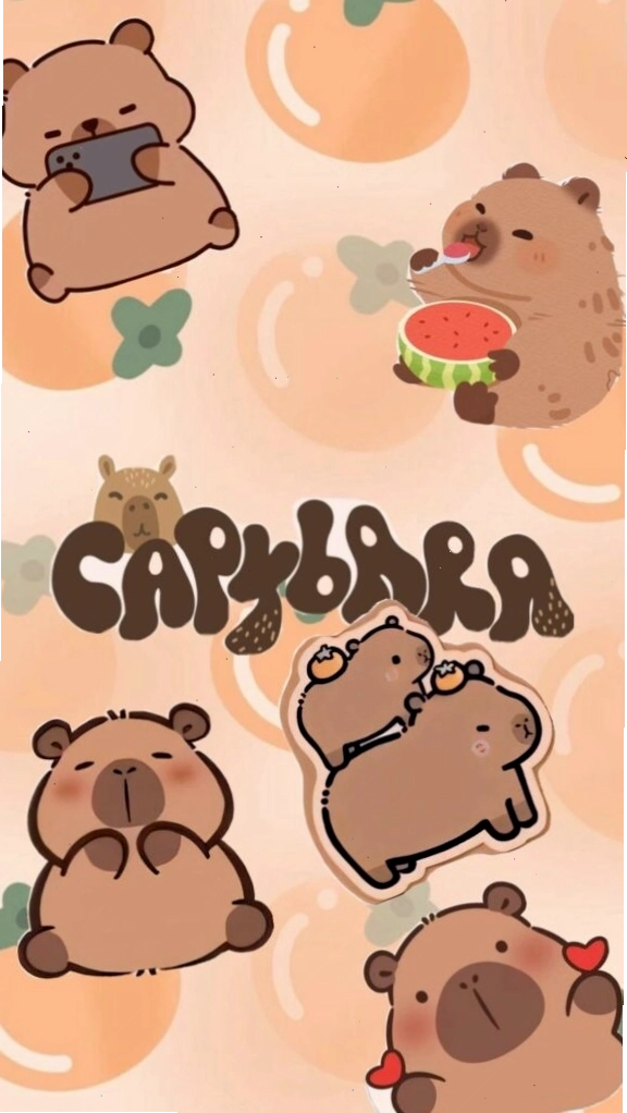 Capybara với vẻ mặt ngơ ngác giữa vườn cam