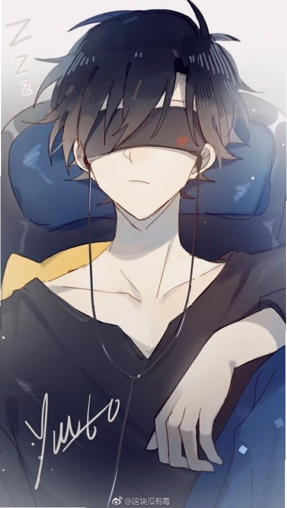 Chàng trai anime với vẻ ngoài bí ẩn và ánh mắt sâu hút