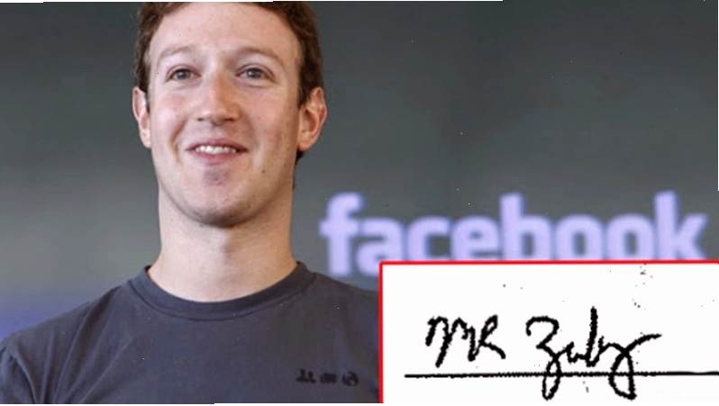 Chữ ký mệnh Kim của Mark Zuckerberg thể hiện sự đi lên và cân bằng