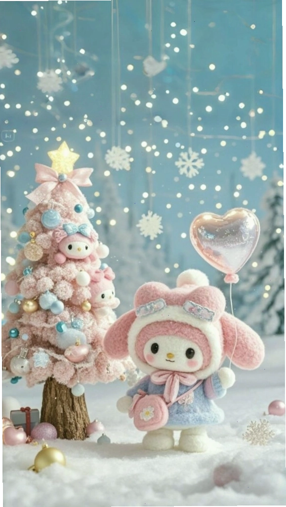 Cinnamoroll hóa thân thành công chúa trong khung cảnh tuyết rơi lãng mạn