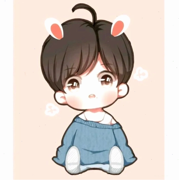 Cô gái chibi tóc xanh ngọc đội nón rộng vành duyên dáng