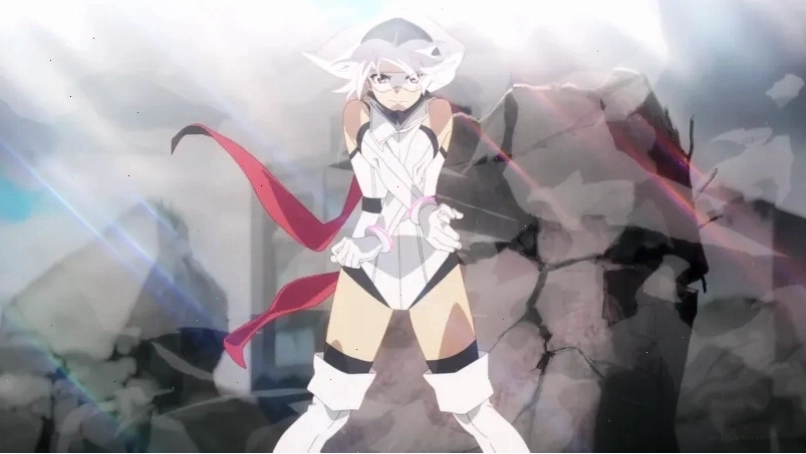 Cô gái shy anime giữa khung cảnh mờ ảo